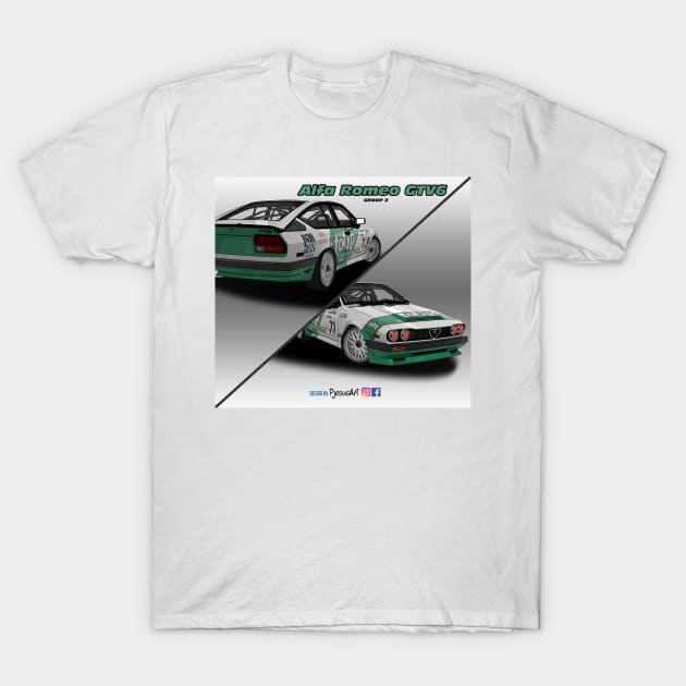 Alfa Romeo GTV6 Group 2 T-Shirt by PjesusArt